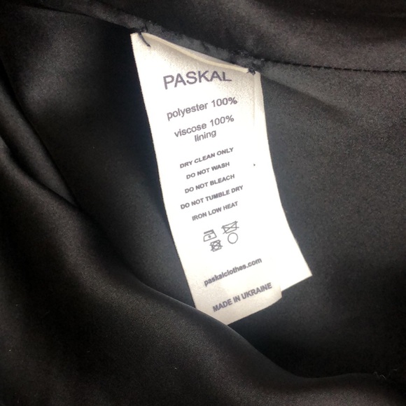 Paskal AW/15 Black Frilled Charmeuse A-Line Skirt - Picture 11 of 11